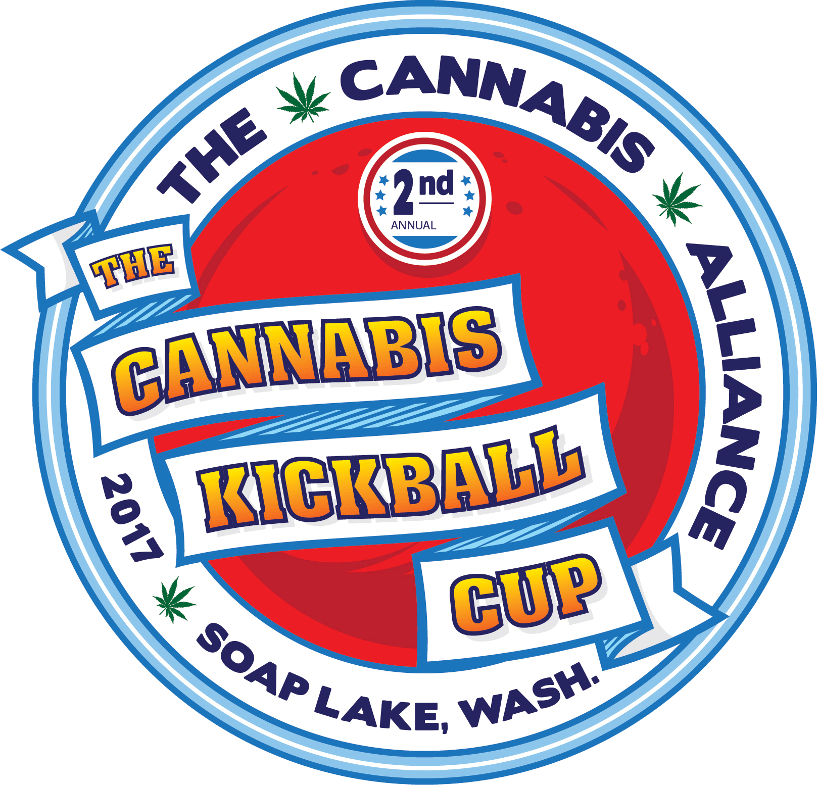 Cannabis Kickball Cup - Circle (1621x1554), Png Download