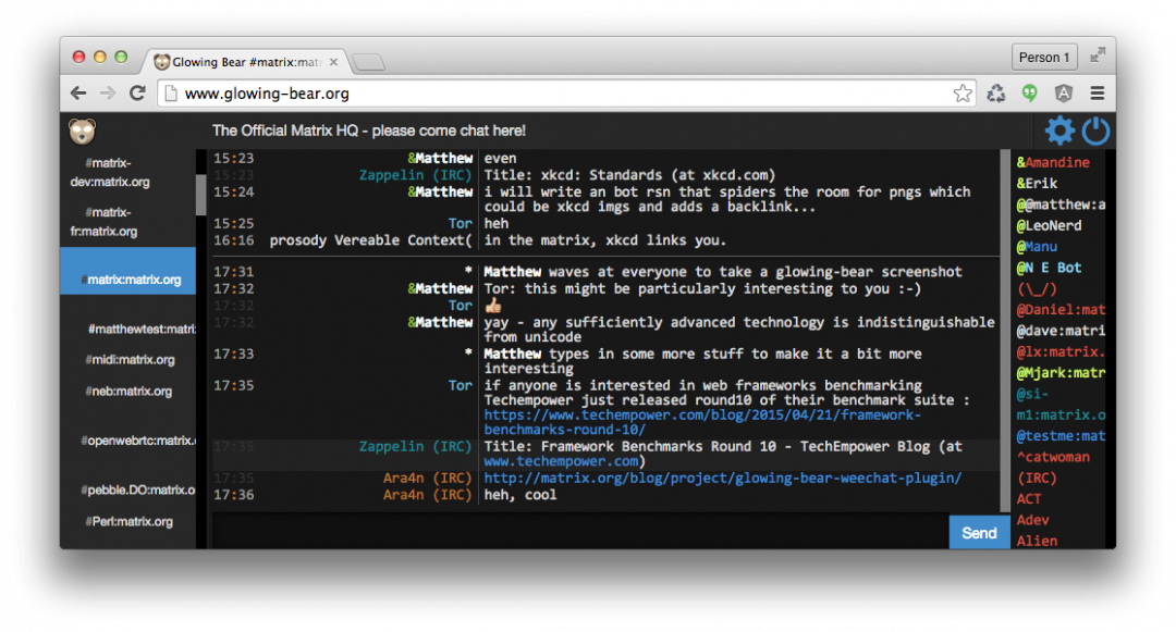 Glowing Bear Weechat Script - Computer Program (1080x581), Png Download