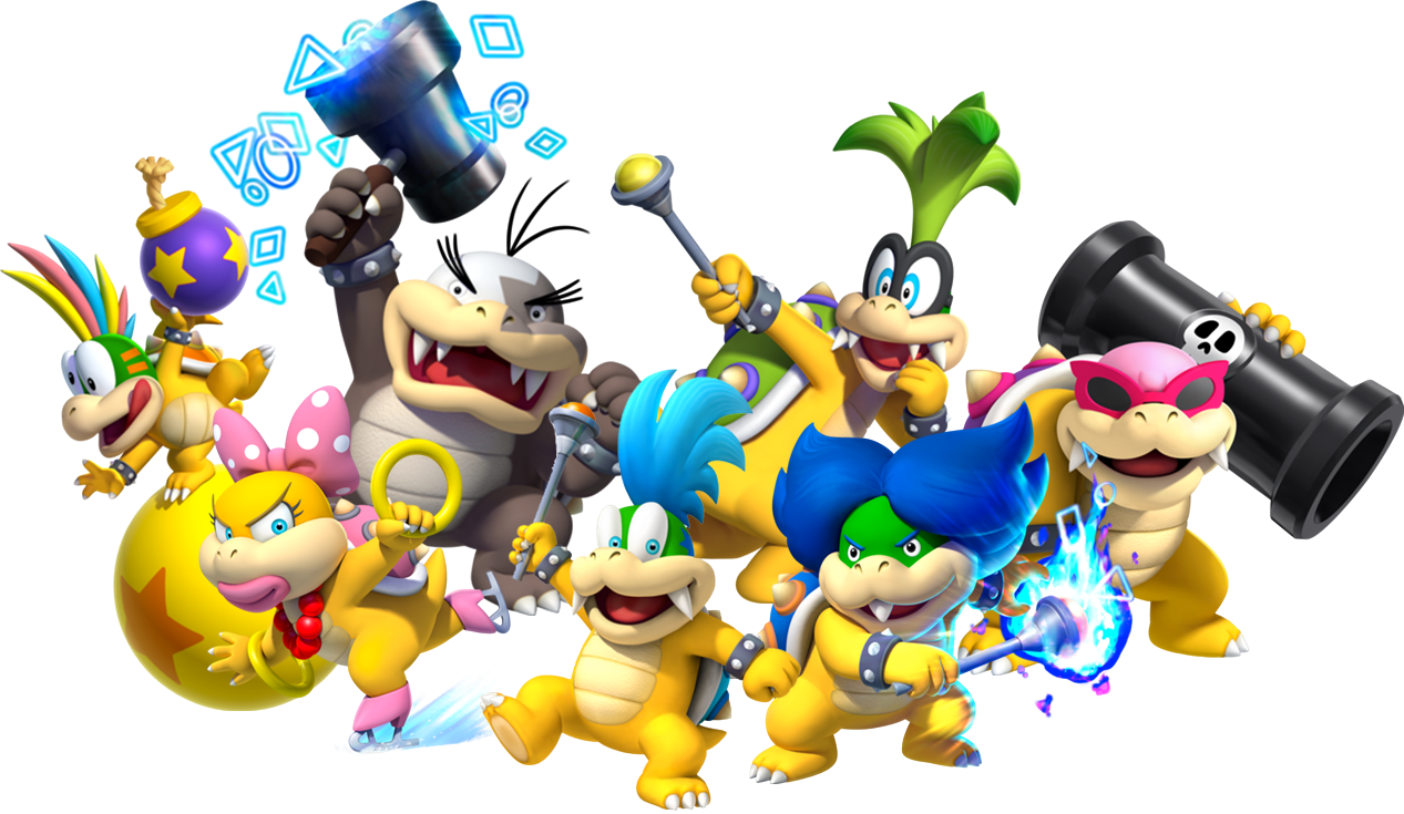Gumball And Mario - Mario Koopalings (1267x735), Png Download