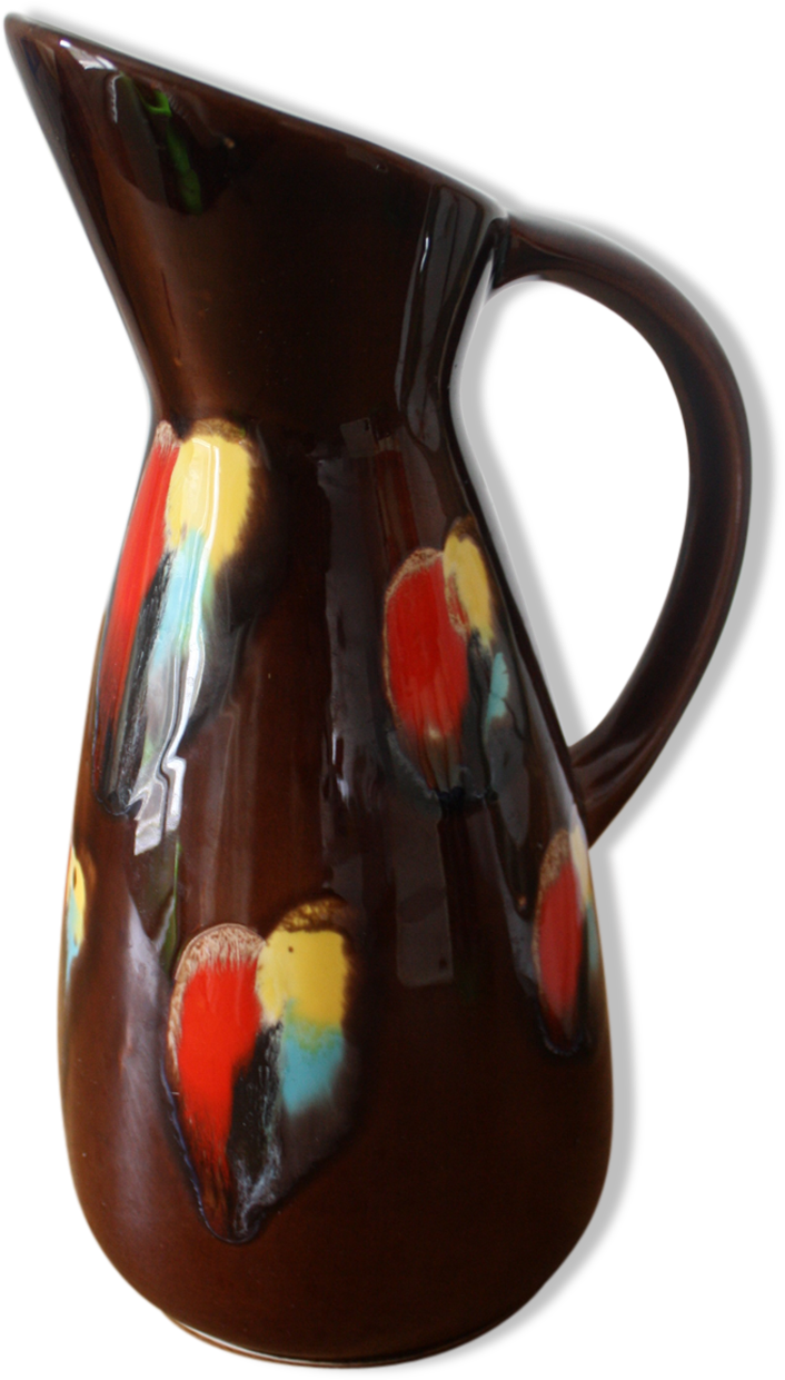 Poet Laval Maryse 1970 Vintage Pitcher - Ceramic (1457x1457), Png Download