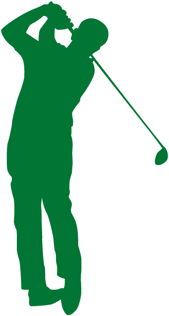 Golfer Silhouette Clip Art (341x637), Png Download