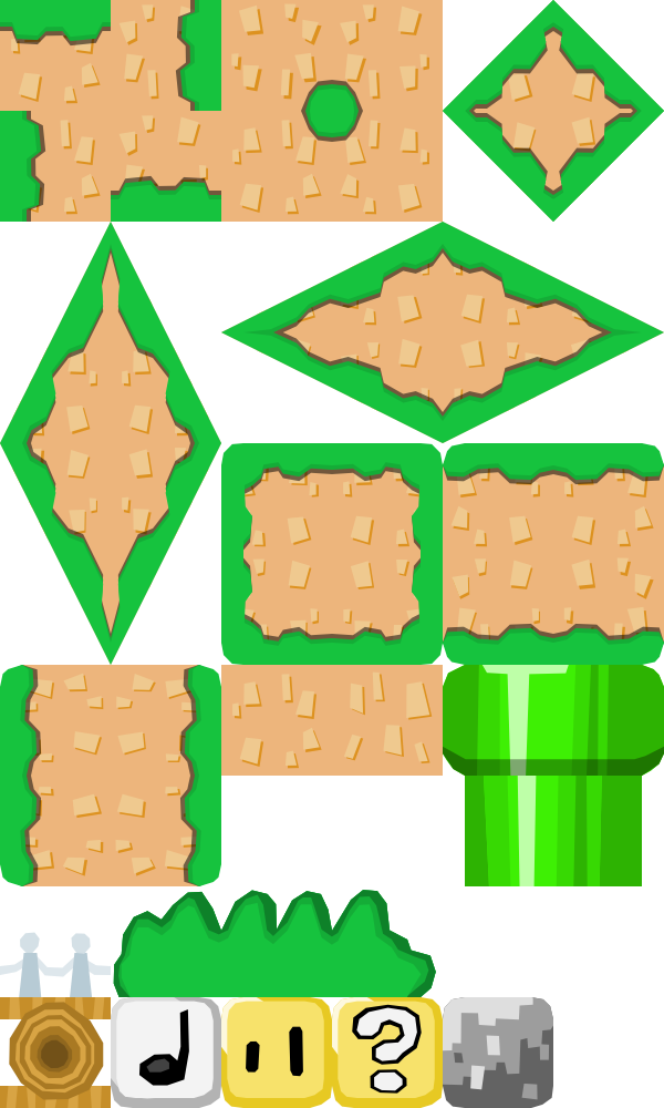 Tilesalpha - Super Mario World Tileset Png (600x1000), Png Download