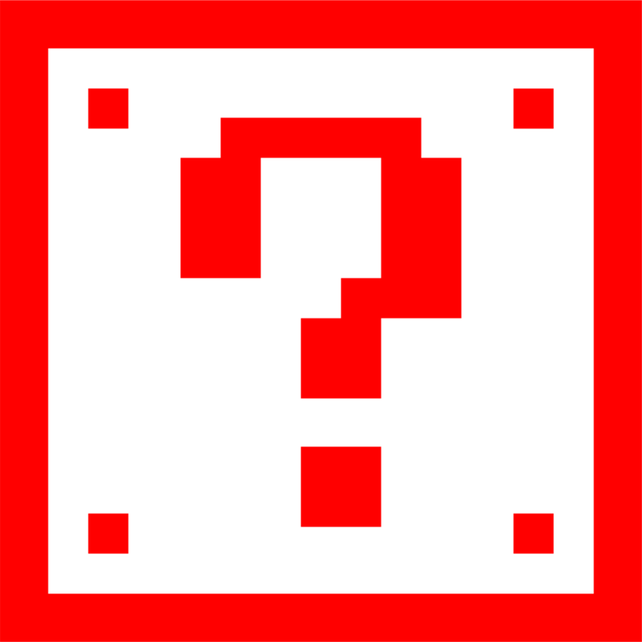 Super Mario Question Mark Clipart Super Mario Bros - 8 Bit Question Mark (900x900), Png Download