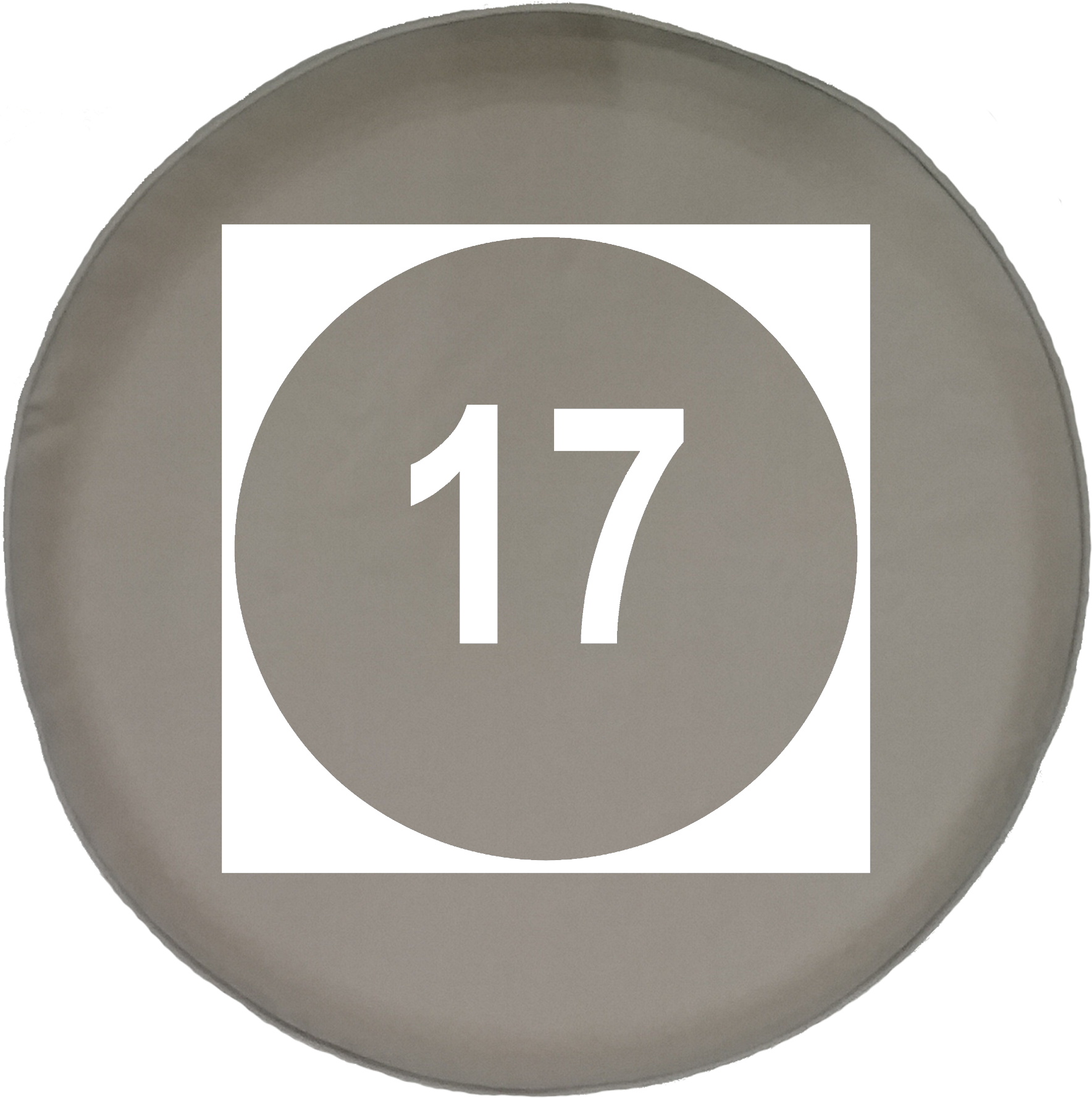 Iowa State Route Highway 17 Scenic Road Sign Offroad - Number (1768x1777), Png Download