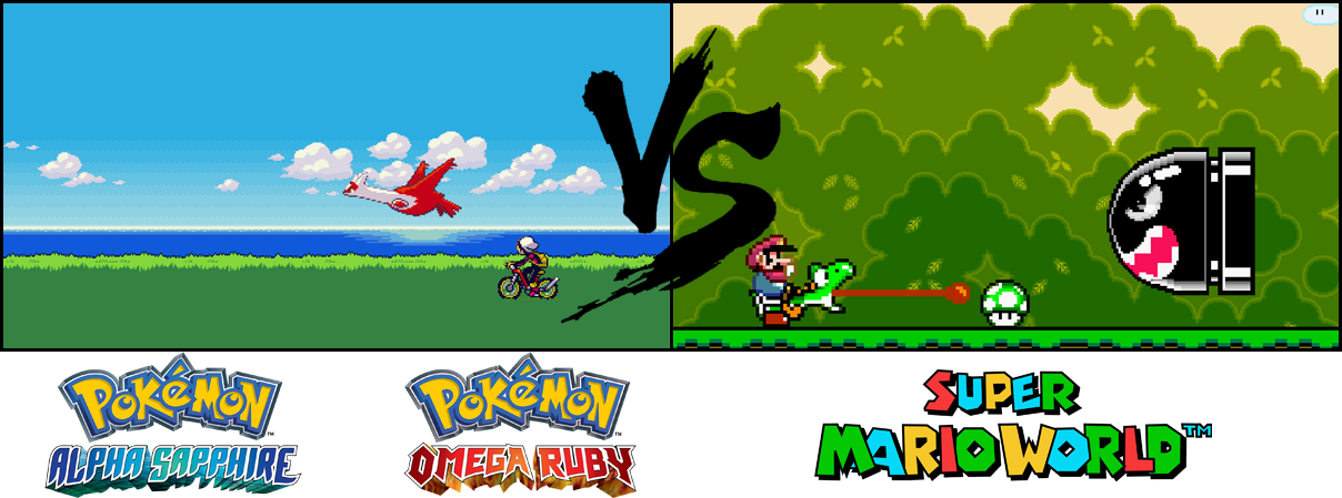 Super Mario World Currently Leads With The Biggest - Super Mario World Pokemon (1208x449), Png Download