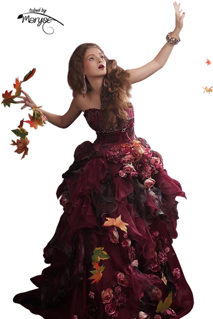 Psp Tubes & Créations De Maryse - Gown (444x640), Png Download