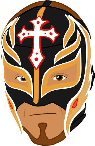 Rey Mysterio Vector By Abiogenic On Deviant - Rey Mysterio (406x558), Png Download