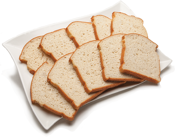 Whole Grain Bread - 10 Slices Of Bread (680x704), Png Download