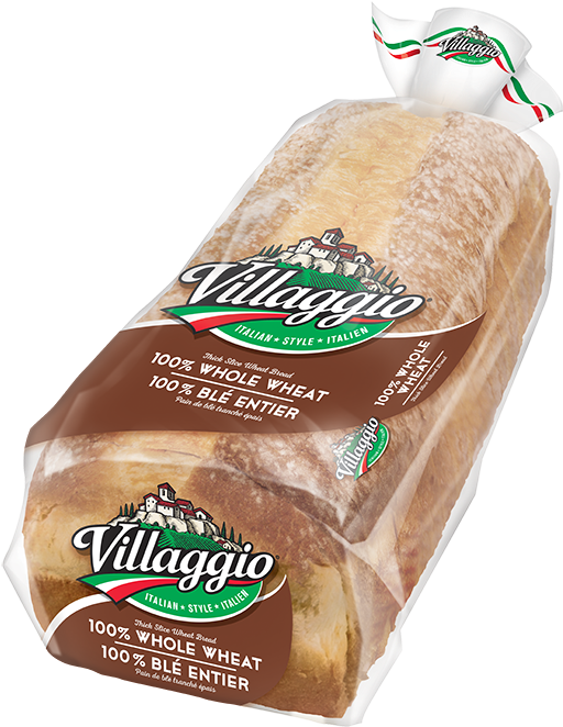 Download Villaggio® 100 Whole Wheat Thick Sliced Italian Style Bread