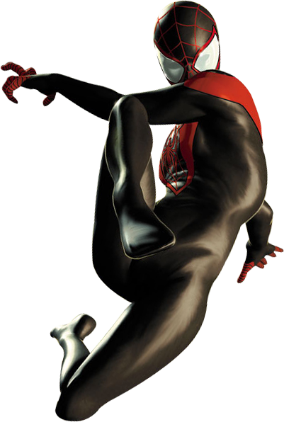 2406809-miles Morales Earth 1610 0008 - Spider Man Miles Morales Png (401x596), Png Download