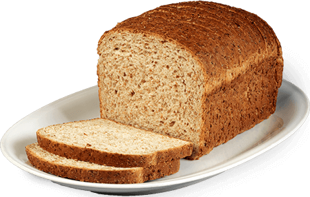 Wheat Bread - Bread On Plate Png (449x286), Png Download