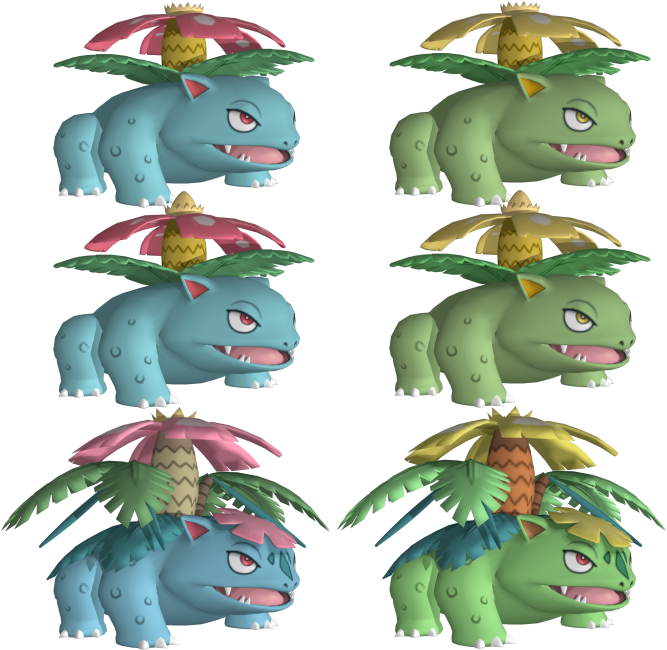 Download Zip Archive - Venusaur 3d (750x650), Png Download