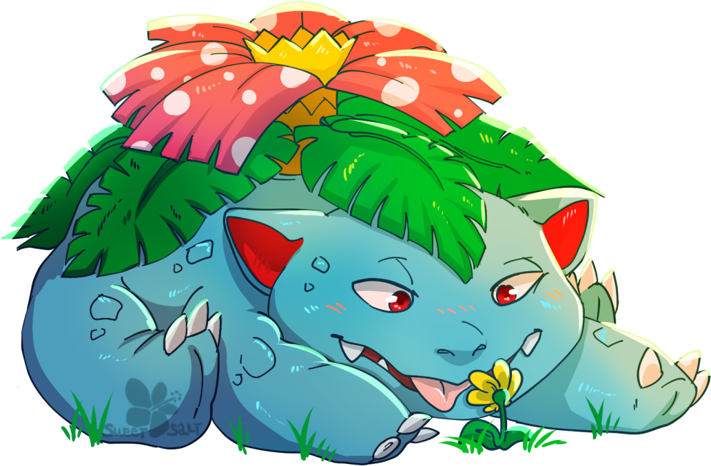 Venusaur - Fur (1054x735), Png Download