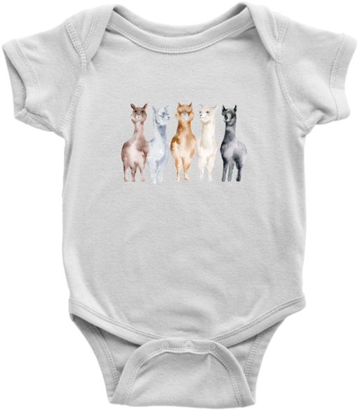 United Colors Of Alpacas Baby Onesie - Beware Teething Babygrow Funny Teeth Shark Animal Cute (600x600), Png Download