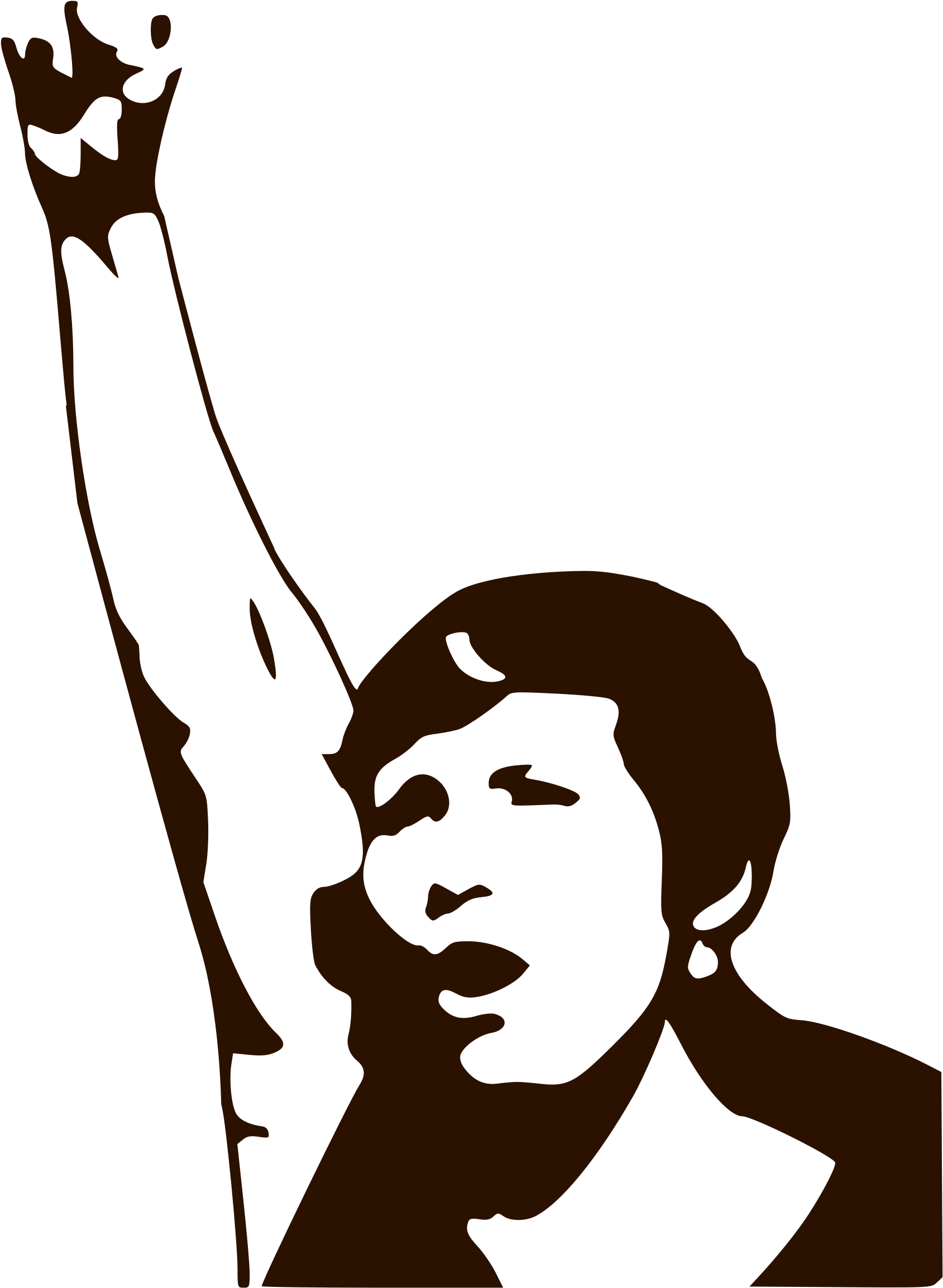 Revolution Clipart Power Fist - Woman Power Clipart (1756x2400), Png Download