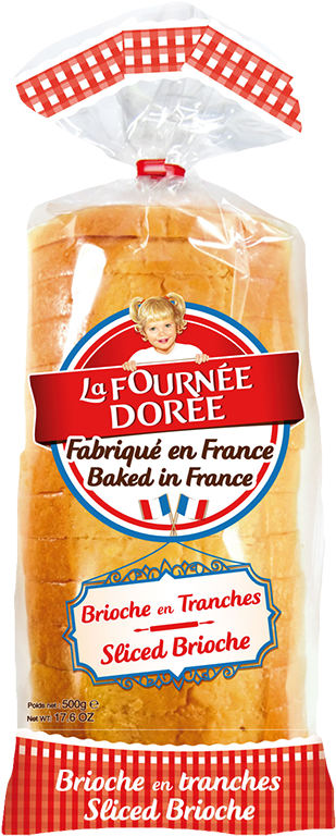 Sliced Brioche - La Fournee Doree Sliced French Brioche (336x800), Png Download