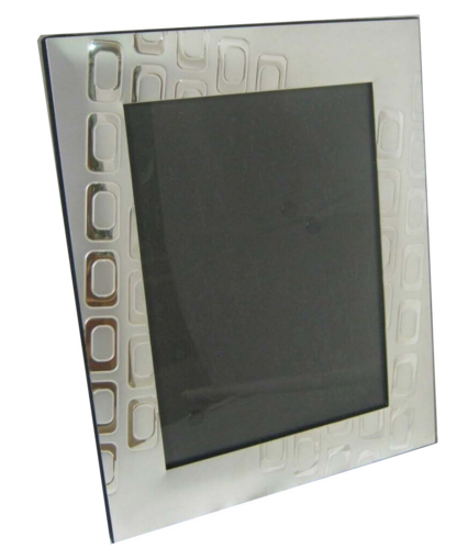 Silver Photo Frame - Wood (426x500), Png Download