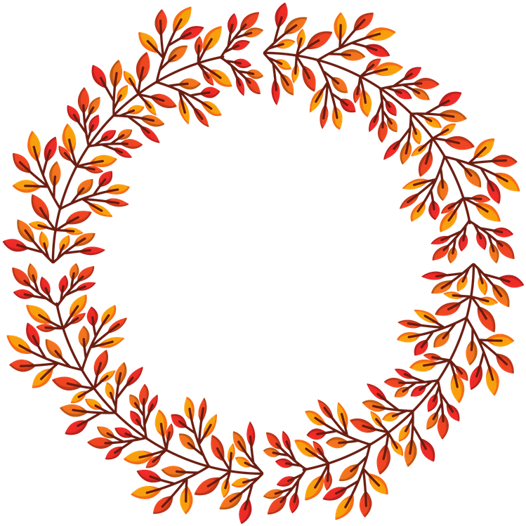 Fall Wreath - Circle (940x788), Png Download