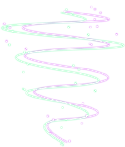 Neon Swirl Wind Twister Circles Green Purple - Wind Twister (400x470), Png Download