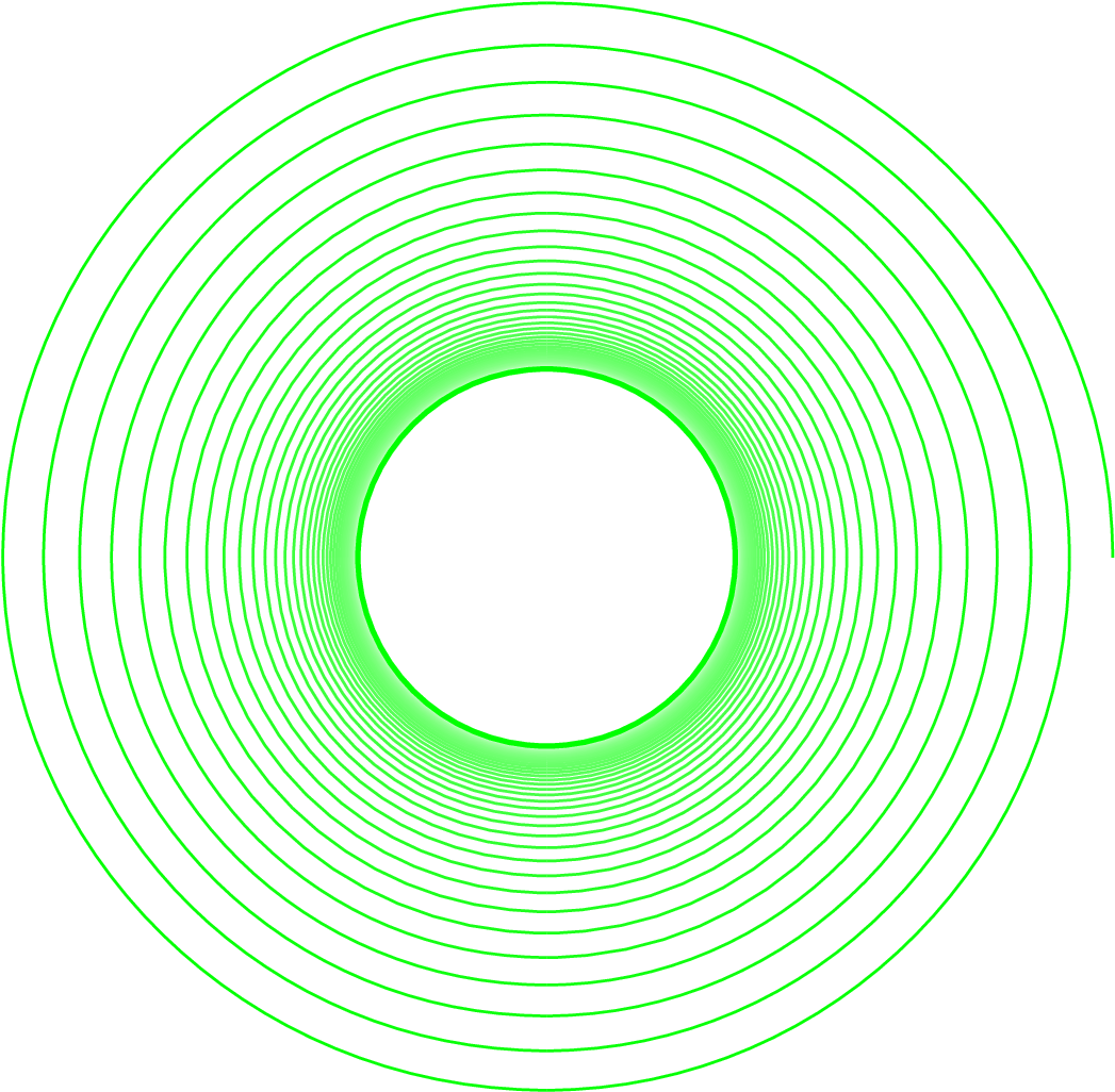 How Can I Draw A Spiral That Gets Arbitrary Close To - Spiral Circle Transparent (1069x1049), Png Download