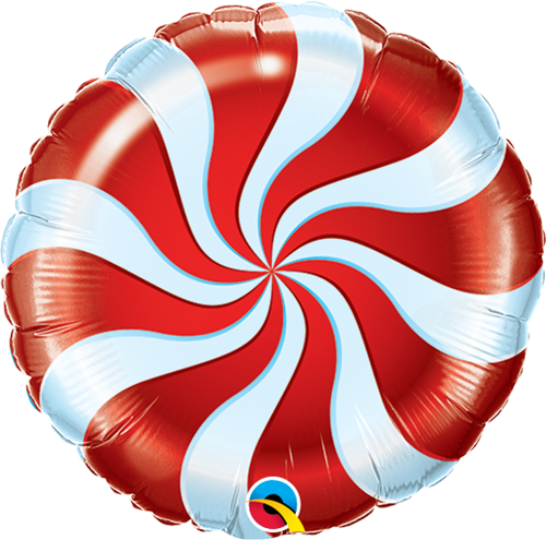 Red And White Mylar Balloons (500x495), Png Download