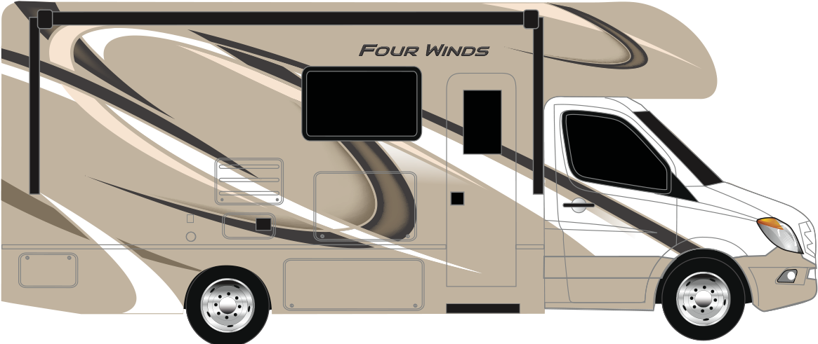 Vanilla Swirl On Hd-max® - Thor Motor Coach (2000x700), Png Download