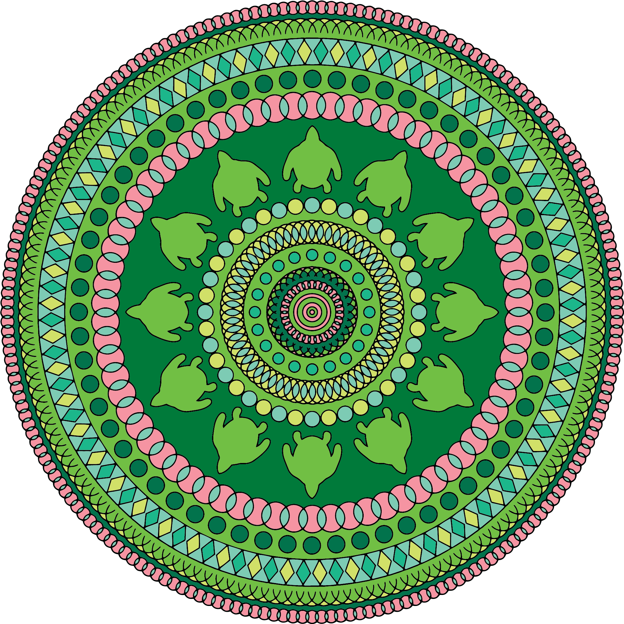 Mandala Swirl Geometric Abstract 1286296 - Revólver Fotográfico Jules Janssen (2100x2100), Png Download