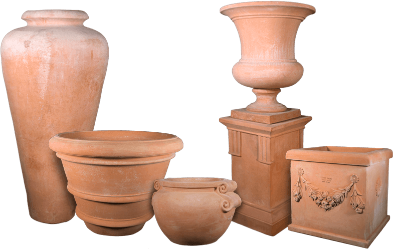 The Impruneta Collection - Terracotta Vase (1000x500), Png Download