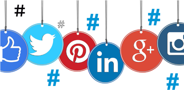 Wedding Hashtags - Social Media Hanging Png (600x300), Png Download