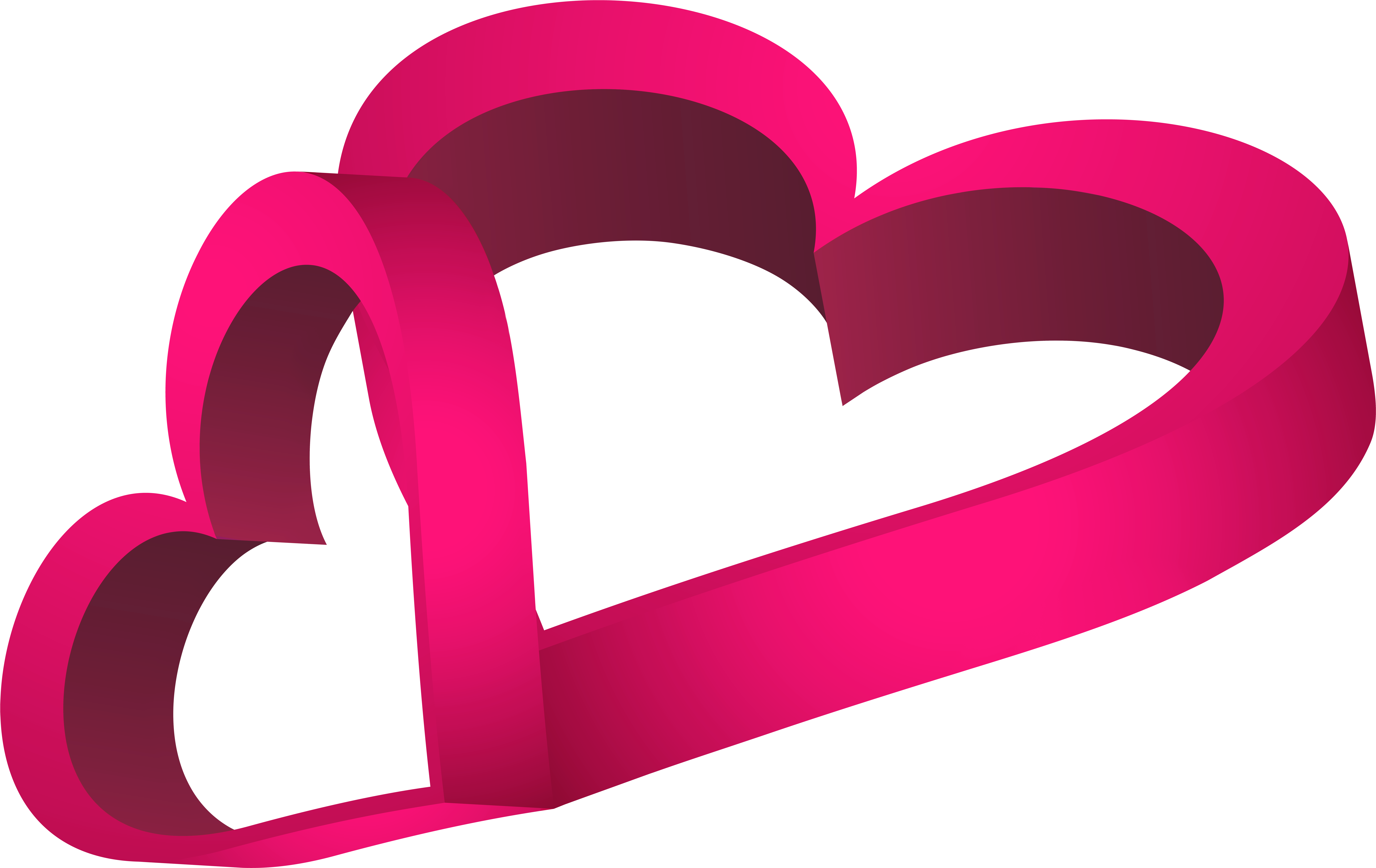 Clipart Transparent Download Pink Boxing Gloves Clipart - Heart (8000x5044), Png Download
