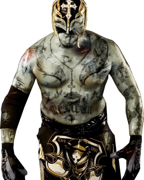 Share This Image - Rey Mysterio Zombie (483x600), Png Download