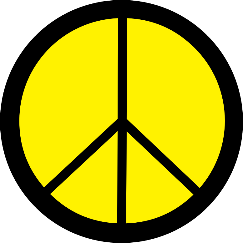Peace Sign Vector - Peace Symbol Jpg (777x777), Png Download