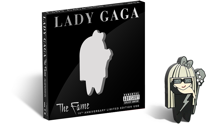 The Fame 10th Anniversary Limited Edition Usb - Lady Gaga The Fame Usb (1000x1000), Png Download