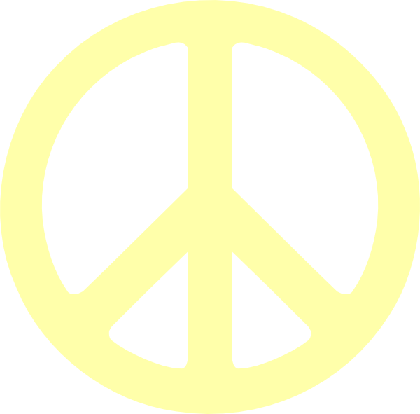 Printable Peace Sign Template - Hi Res Peace Sign (600x591), Png Download