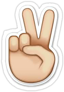 Peace Sign Emoji Transparent - Peace Emoji Png Transparent (375x360), Png Download
