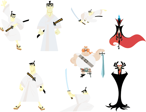 Samurai Jack Vector - Samurai Jack Aku Vector (555x423), Png Download