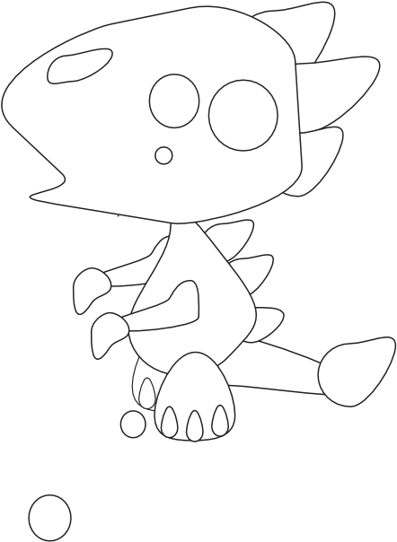 Smok Dragon Black White Line Art 555px - Kuchisake-onna (555x785), Png Download