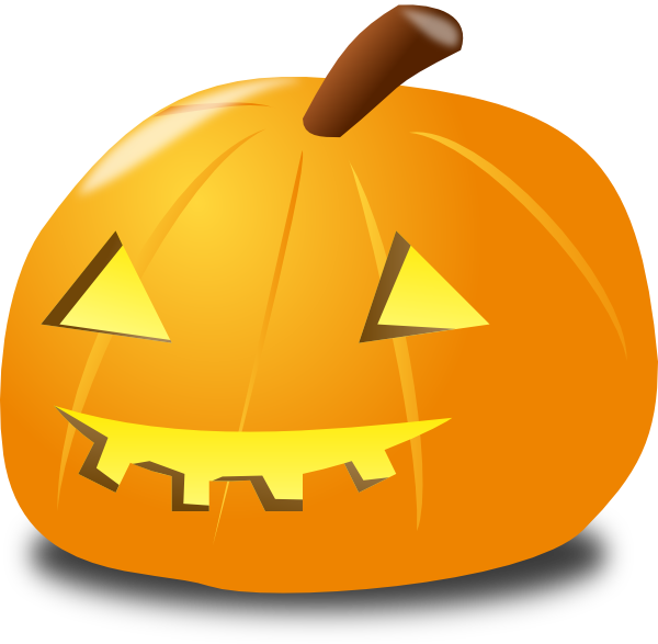 Halloween Pumpkin Lantern Clip Art At Clker - Free Halloween Icons Png (600x587), Png Download