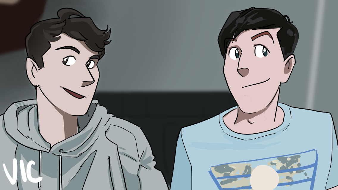 Vic Explore Dan And Phil Phan More - Phil Lester (1136x640), Png Download