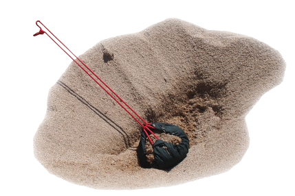 Superlight Fabric Tent Anchor For Awkward Terrain - Snow Sand Tent Anchors (504x285), Png Download