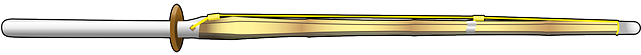 Samurai Sword, Fencing, Sword, Samurai, Japanese - Sword (640x320), Png Download