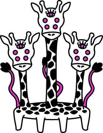 Flatiraffe - Giraffe Evolution Longnia (349x448), Png Download