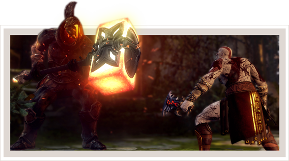 Vengeance Is Born In The Fires Of Betrayal In This - God Of War Ascension Kratos Weapons (579x323), Png Download