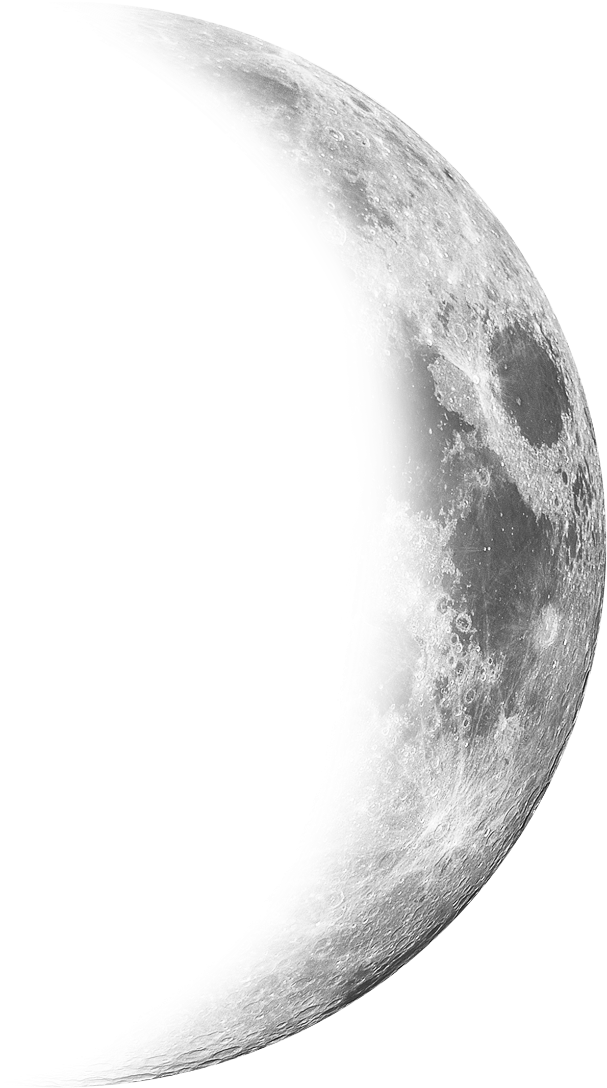 Waning Moon - Moon (2335x2335), Png Download
