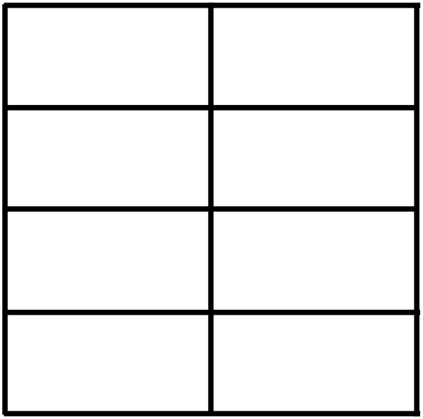 Small - 4 Column 2 Row Table (600x595), Png Download