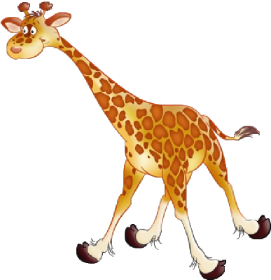 Giraffe Cartoon Animal Images - Transparent Free Cartoon Giraffe (400x400), Png Download