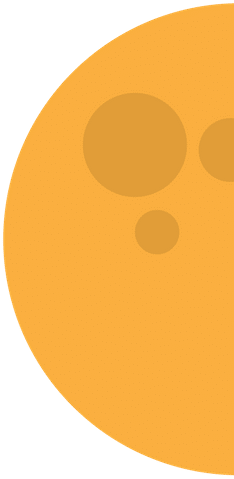 Half Moon - 0shares - Circle (500x500), Png Download