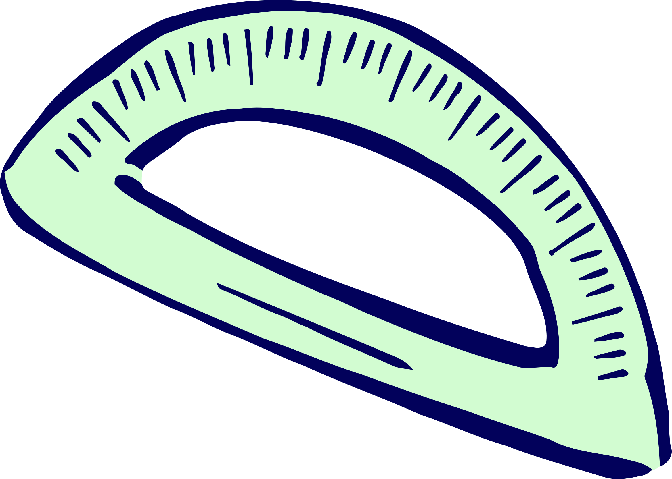 This Free Icons Png Design Of Roughly Drawn Protractor (2337x1668), Png Download