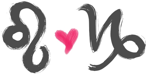 Capricorn Free Png Image - Capricorn And Leo Sign (672x372), Png Download