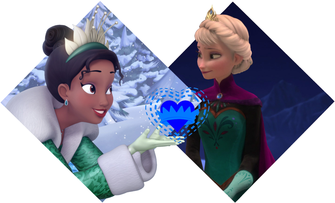 Disney Femslash Images Tiana X Elsa Hd Wallpaper And - Wallpaper (1280x776), Png Download